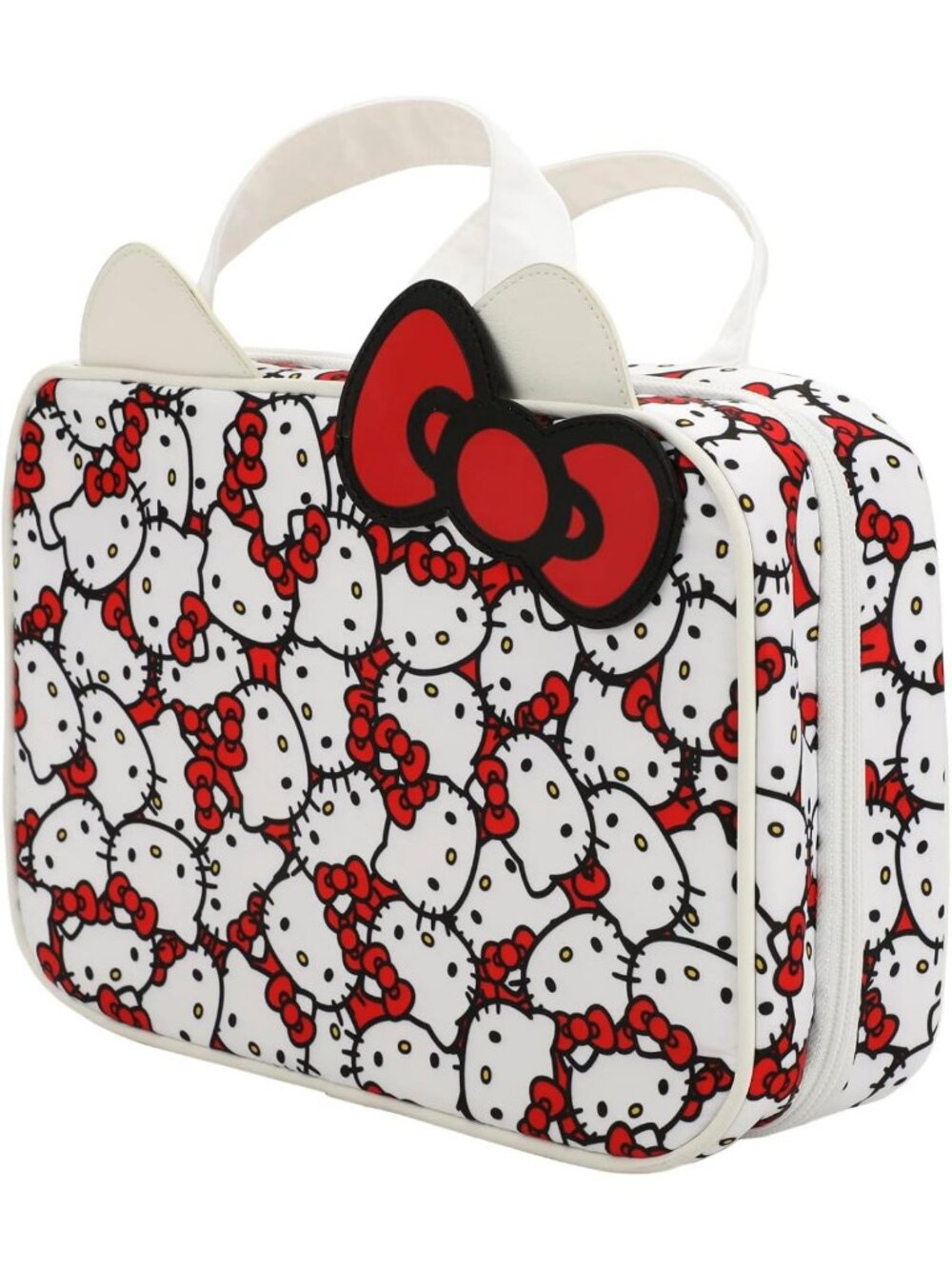 Foldable Hanging Toiletry Travel Makeup Bag with 3D Bow - Cosmetic Organizer